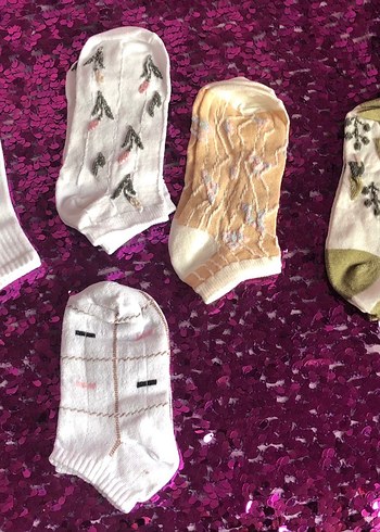 Kadın Pamuklu Soket Çorap (5 Ad) - Görsel 2