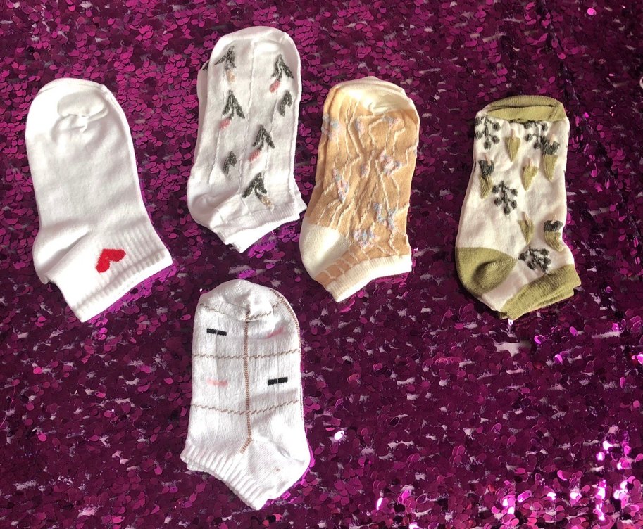 Kadın Pamuklu Soket Çorap (5 Ad) - Görsel 2