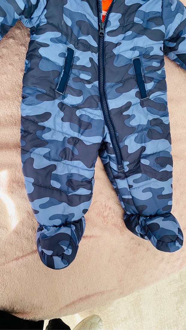 Lacivert Kamuflaj Bebek Tulumu - Görsel 5