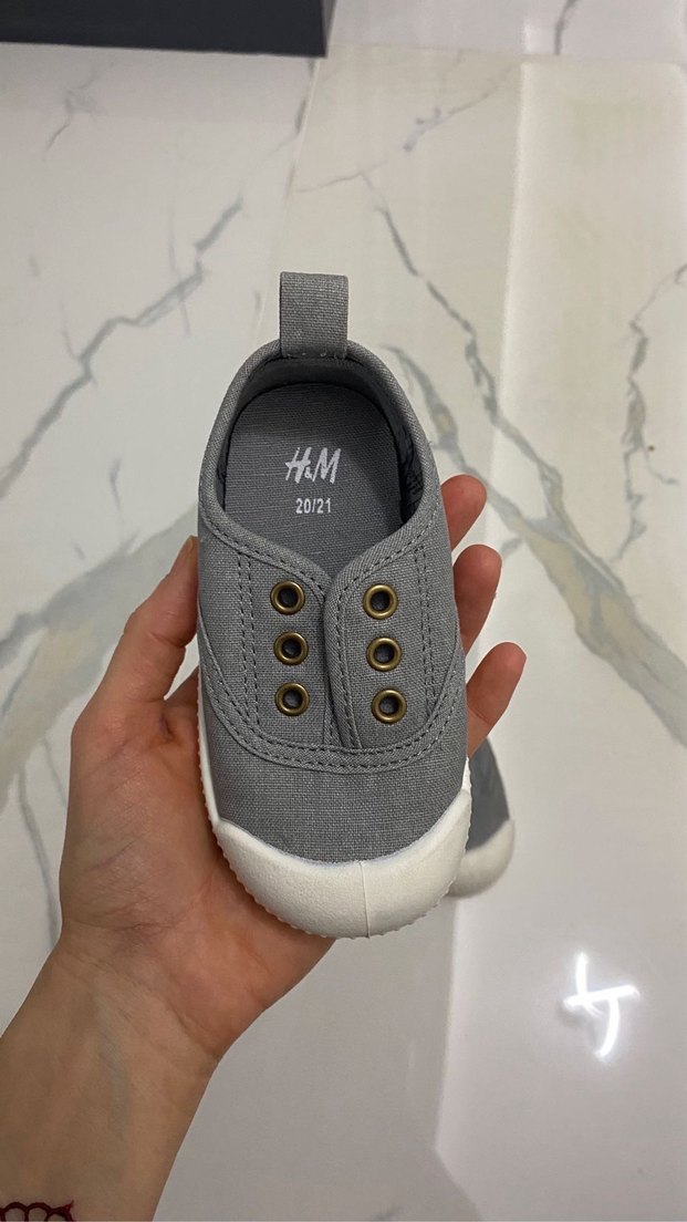 Gri Düğmeli Erkek Çocuk Spor Ayakkabı - Görsel 3