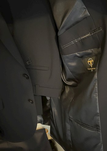 Lacivert Kişiye Özel Dikim Vakko Kumaşından Takım Elbise - Görsel 3