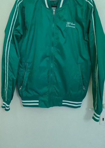 Yeşil Uzun Kollu Spor erkek mont - Görsel 3