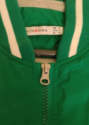 Yeşil Uzun Kollu Spor erkek mont - Görsel 2