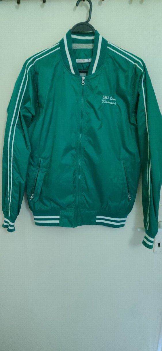 Yeşil Uzun Kollu Spor erkek mont - Görsel 3