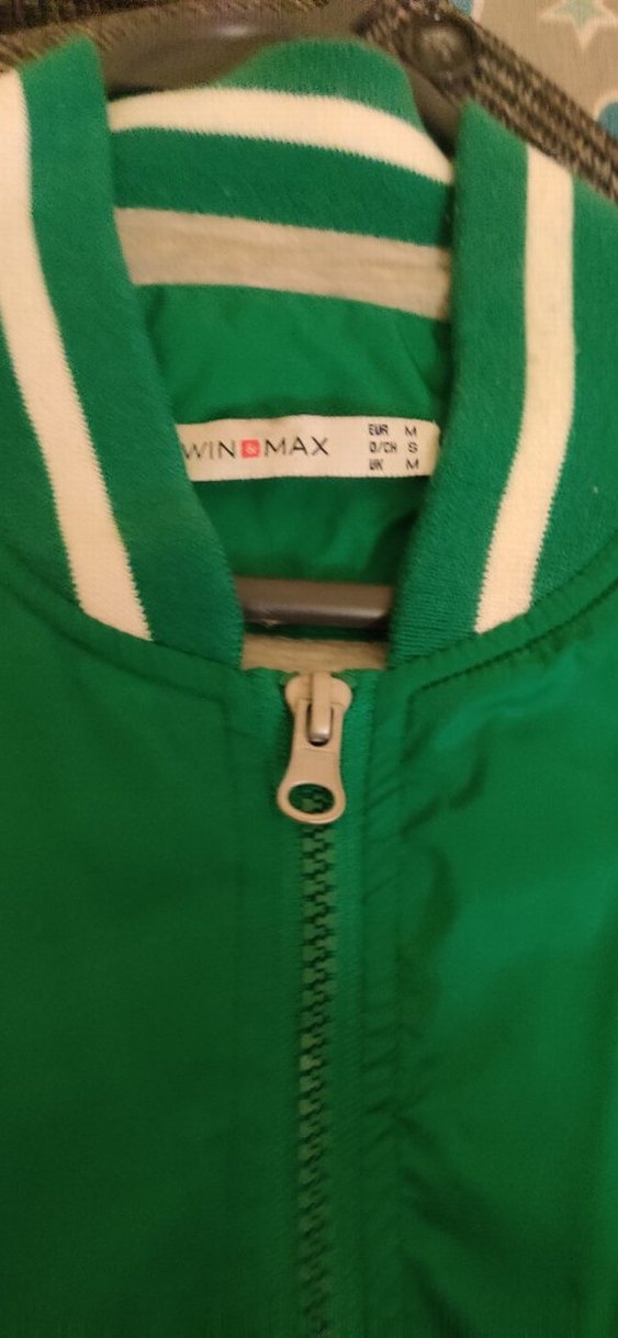 Yeşil Uzun Kollu Spor erkek mont - Görsel 2