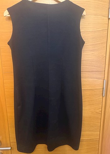 Siyah metal işlemeli mini elbise - Görsel 2