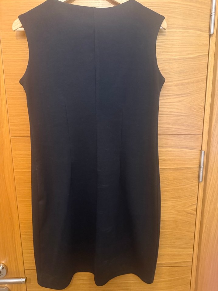 Siyah metal işlemeli mini elbise - Görsel 2