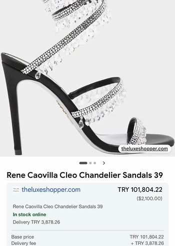 Rene Caovilla Cleo Chandelier Sandals