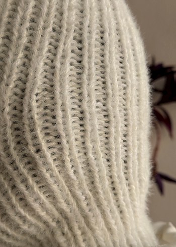 Krem rengi balaclava kar maskesi - Görsel 10