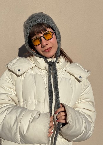 Gri Moher Degrade Bone Balaclava - Görsel 3