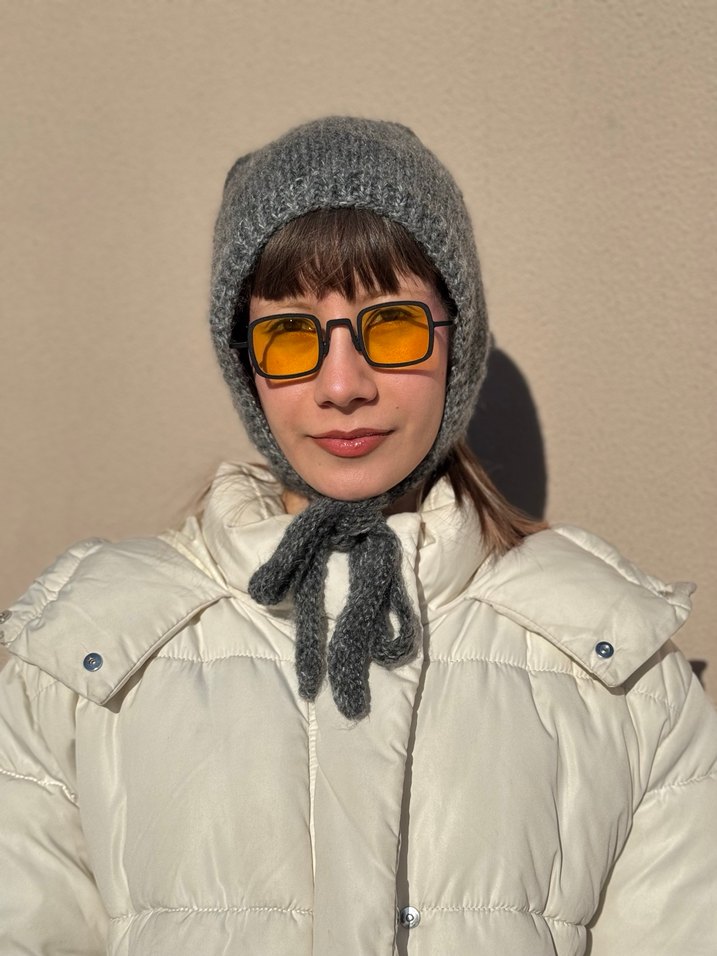 Gri Moher Degrade Bone Balaclava - Görsel 2