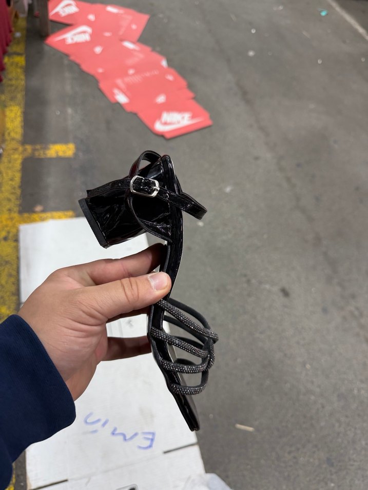 Siyah Yılan Desenli Tokalı Stiletto - Görsel 3