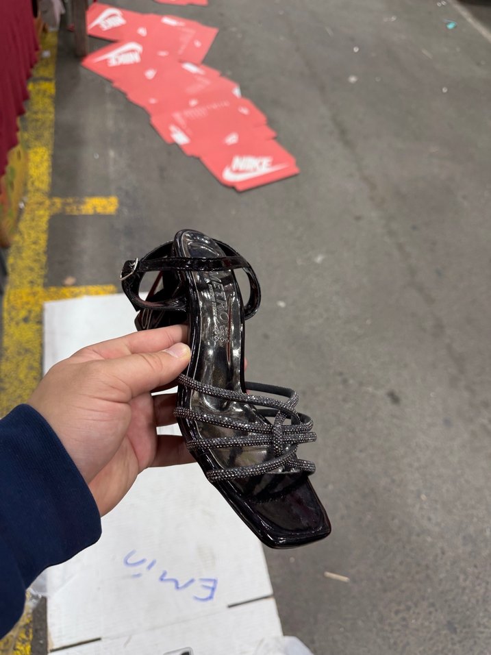 Siyah Yılan Desenli Tokalı Stiletto - Görsel 2