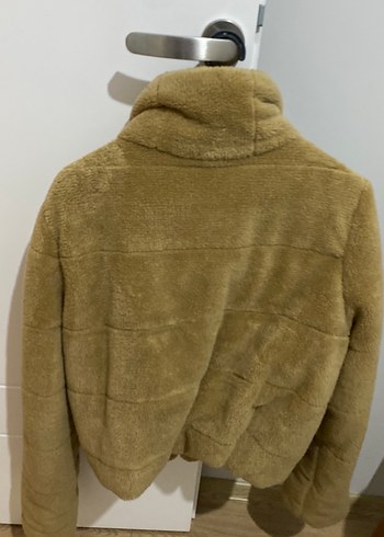 Kahverengi Kadın Kürklü Polar Ceket - Görsel 2