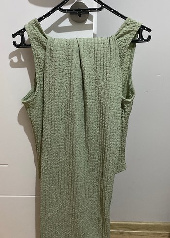 Yeşil V Yaka Kısa Örgü Kadın takım - Görsel 3