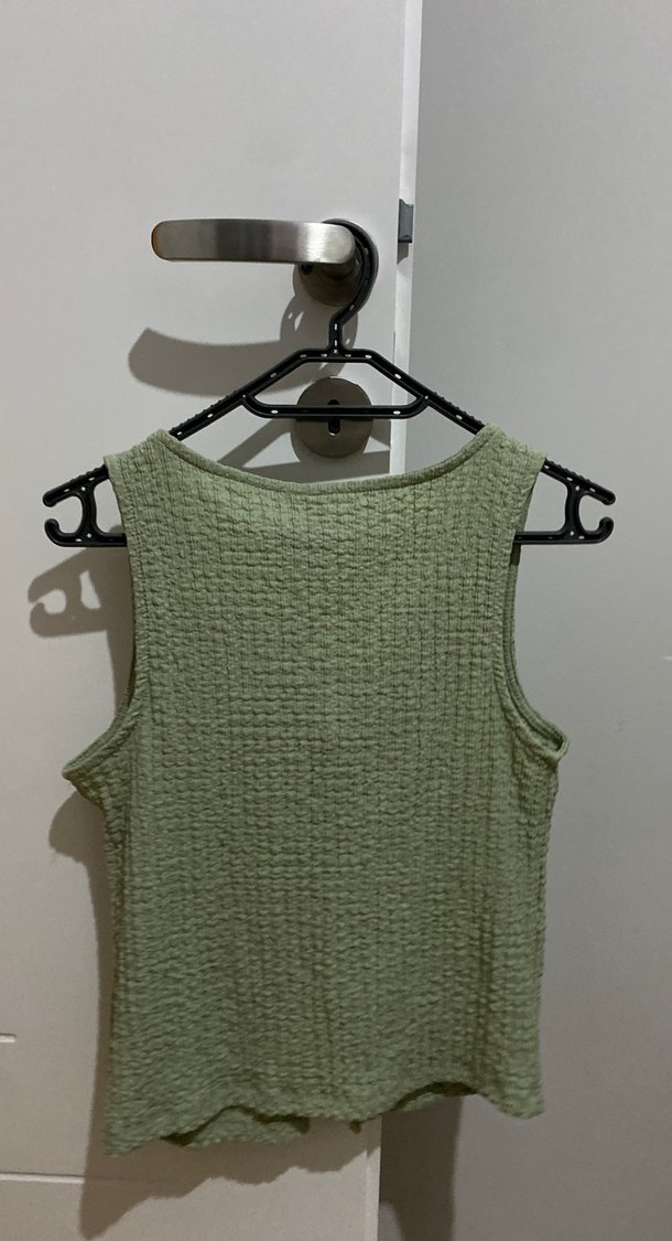 Yeşil V Yaka Kısa Örgü Kadın takım - Görsel 2