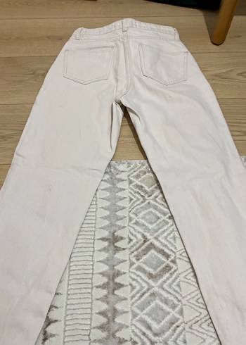 Bej Kadın Regular Fit Midi Kot Pantolon - Görsel 2