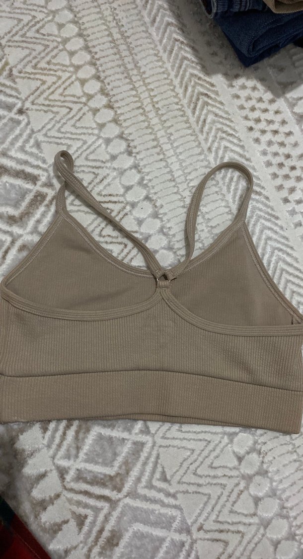 Bej Spor Sütyeni İnce Askılı - Görsel 2