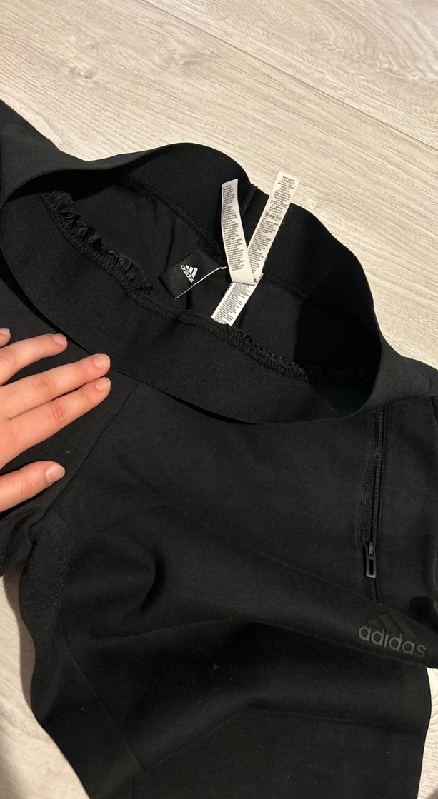 Fermuarlı Siyah Kadın Eşofman Altı - Görsel 2