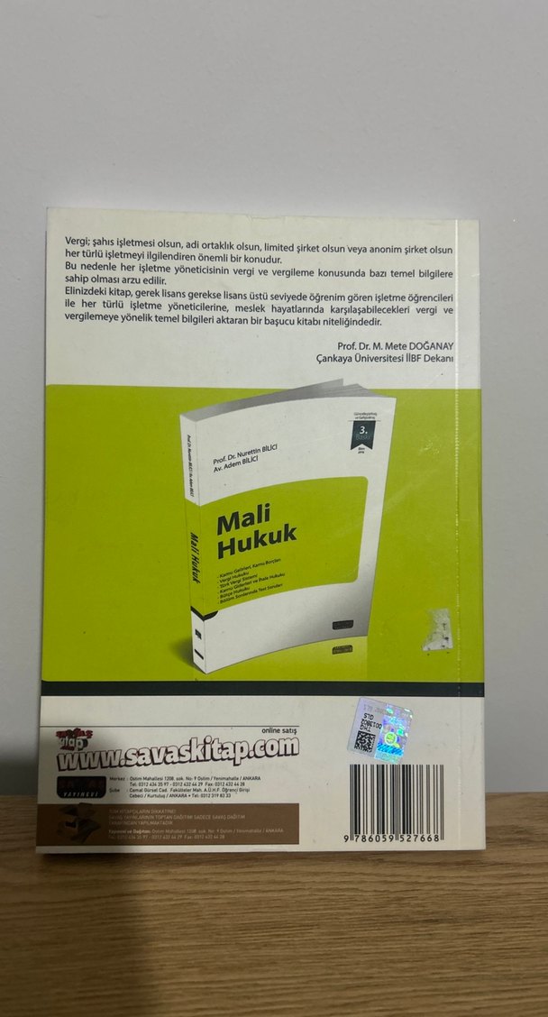 İşletme ve Vergi Kitabı Prof. Dr. Nurettin Bilici - Görsel 2