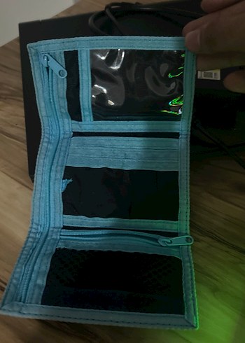 Mavi Baskılı Erkek Cüzdan - Görsel 2