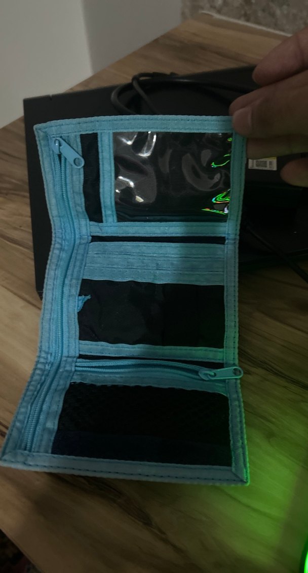 Mavi Baskılı Erkek Cüzdan - Görsel 2