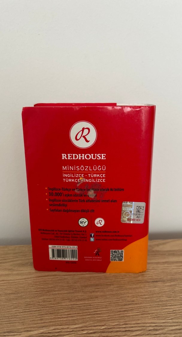 Redhouse Mini Sözlüğü İngilizce-Türkçe - Görsel 2