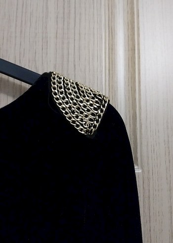 Uzun Kollu Siyah Midi Elbise - Görsel 2