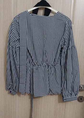 Kareli, Kuşaklı, Uzun Kollu Midi Bluz - Görsel 2