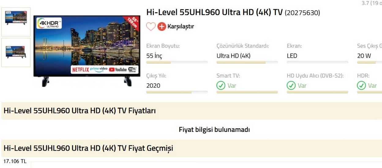 Hi-Level 55UHL960 Ultra HD 55 İnç Smart TV - Görsel 4