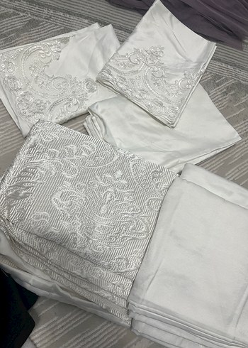 Beyaz Renkli Baskılı Pike Takımı - Görsel 2