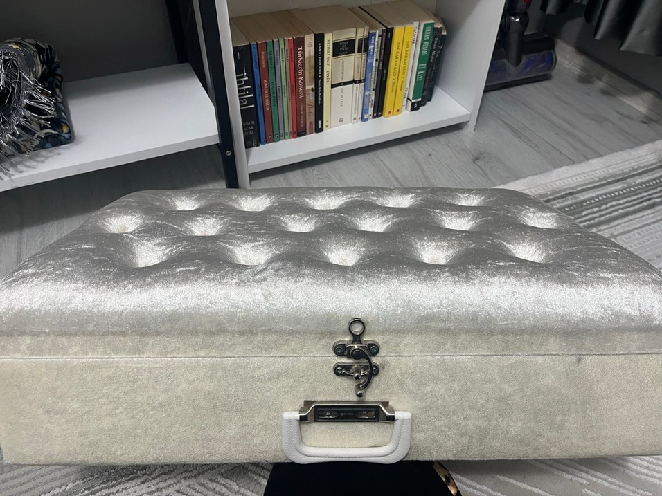 Beyaz Renkli Baskılı Pike Takımı - Görsel 5