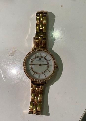 Parlak Altın Klasik Kadın Kol Saati - Görsel 7