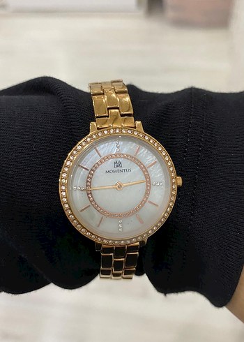 Parlak Altın Klasik Kadın Kol Saati - Görsel 6