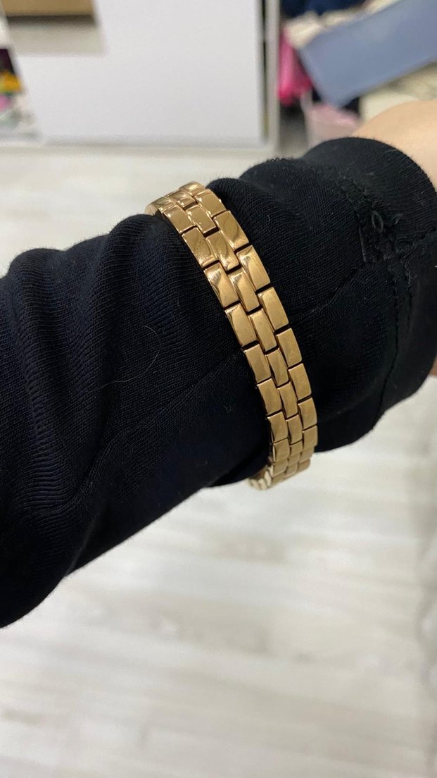 Parlak Altın Klasik Kadın Kol Saati - Görsel 4