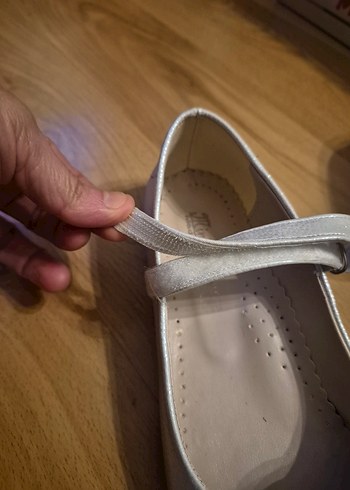 Kız Çocuk Gri Fiyonklu Babet Ayakkabı - Görsel 4