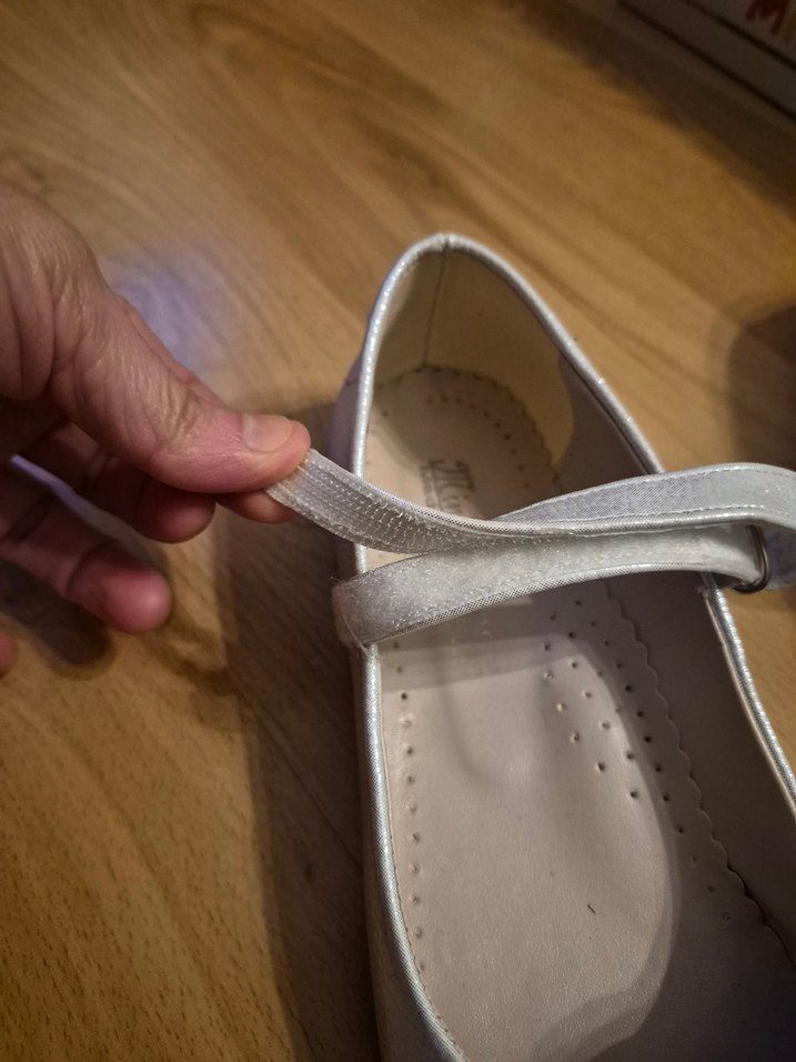 Kız Çocuk Gri Fiyonklu Babet Ayakkabı - Görsel 4