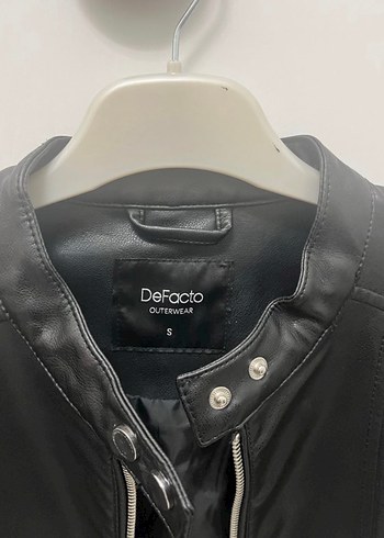 Siyah Deri Biker Ceket - Görsel 2