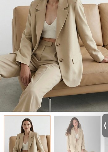 Trendyol & Milla Bej Oversize Takim 500 Tl