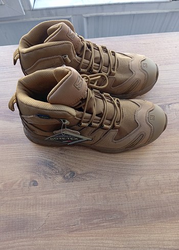 Bej Erkek Kamuflaj Desenli Bağcıklı Bot - Görsel 3