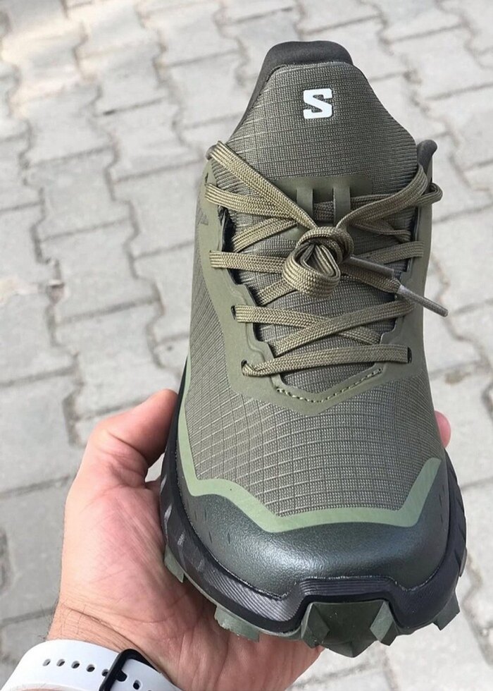 Salomon Gri Kamuflaj Outdoor Spor Ayakkabı - Görsel 3