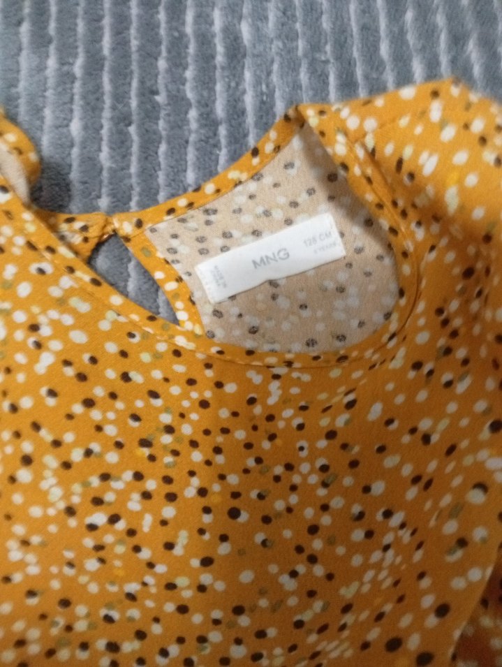 Sarı Bohem Salaş Uzun Kollu Elbise - Görsel 2