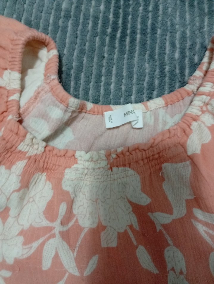 Kız Çocuk Pembe Çiçekli Kısa Kollu Elbise - Görsel 2