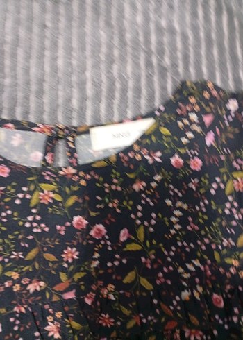 Uzun Kol Renkli Bohem Elbise - Görsel 2