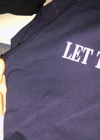 Lacivert Baskılı kısa kollu tişört - Görsel 2