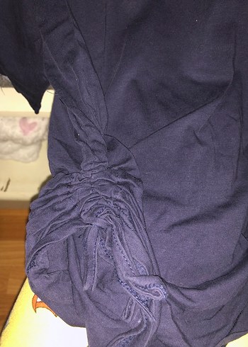 Lacivert Baskılı kısa kollu tişört - Görsel 3