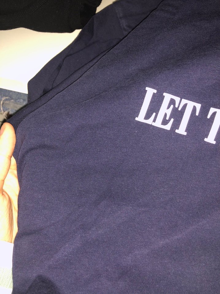 Lacivert Baskılı kısa kollu tişört - Görsel 2