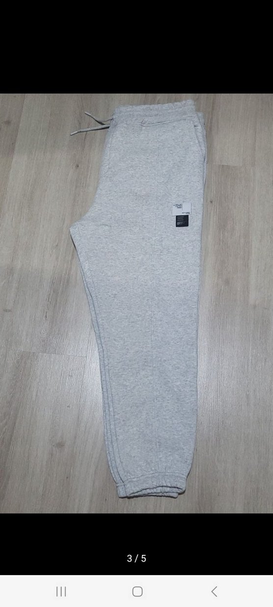 Gri erkek Rahat Kesim Eşofman Altı - Görsel 3