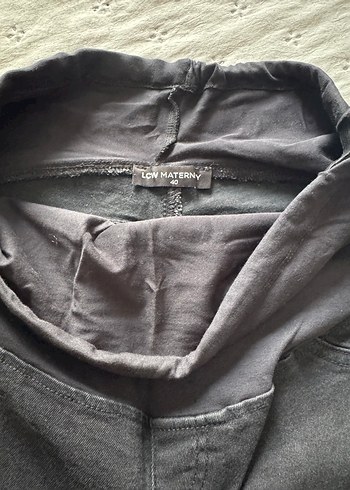 Gri Hamile Kot Pantolon - Görsel 2