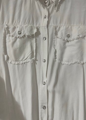 Uzun Kollu Bohem Kadın Keten Gömlek - Görsel 2